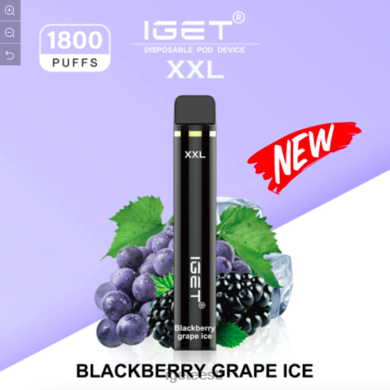 IGET Vape - xxl - 1800 pahvi D4V28597 muraka viinamarjajää