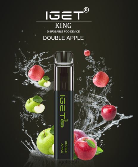 Discount IGET Vapes - king - 2600 pahvi D4V28524 kahekordne õun