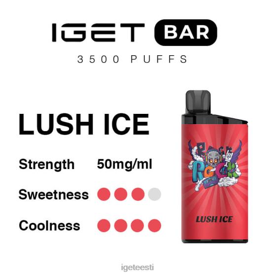 IGET Vapes - baar 3500 pahvi D4V28277 lopsakas jää