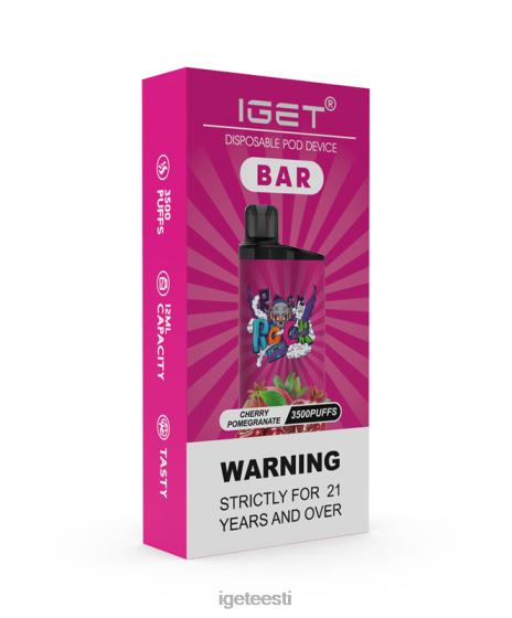 IGET Vape - baar D4V28155 kirsi granaatõun