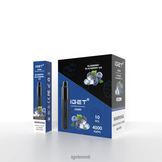 IGET Vape Shop - legend 4000 pahvi D4V28325 mustikas murakajää