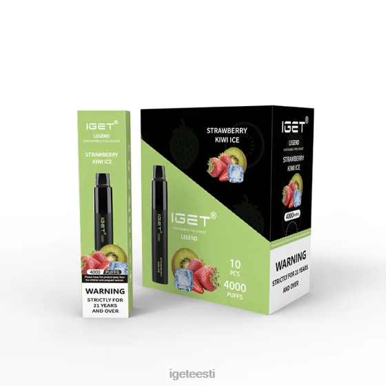 IGET Vapes - legend 4000 pahvi D4V28337 maasika kiivi jää