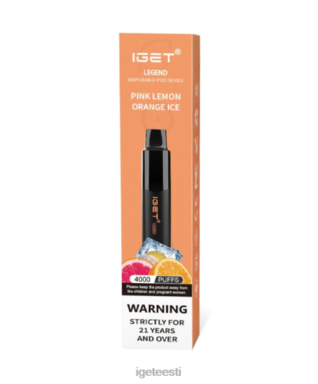 Discount IGET Vapes - saada legend D4V28192 roosa sidruni-apelsini jää