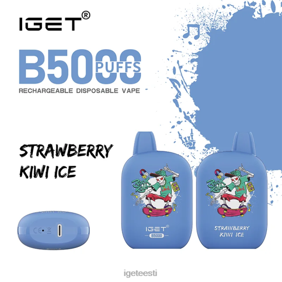 Discount IGET Vapes - saad b5000 D4V28314 maasika kiivi jää