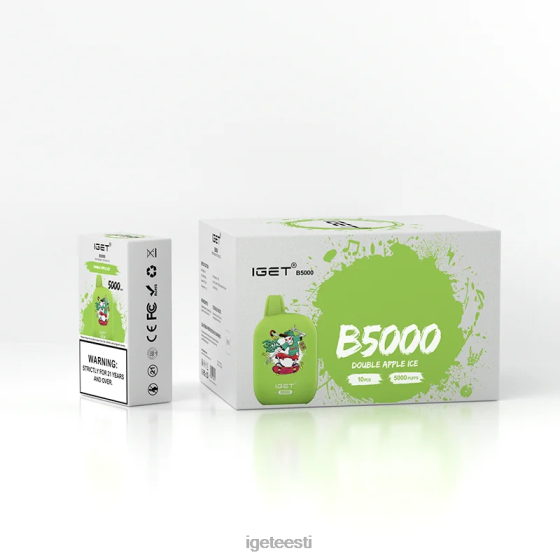 IGET Vape Europe - saad b5000 D4V28315 topelt õunajää