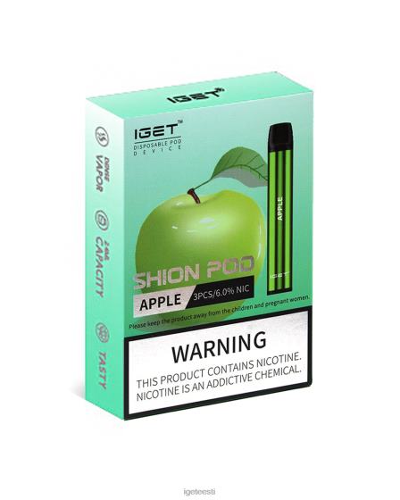 IGET Vape Europe - 3 x shion D4V281 õun