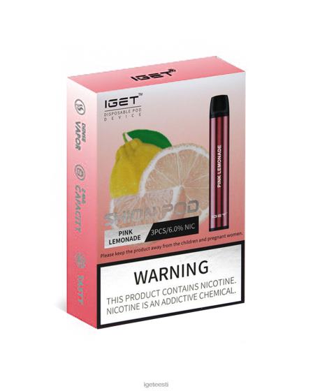 IGET Vape Shop - 3 x shion D4V2825 roosa limonaad
