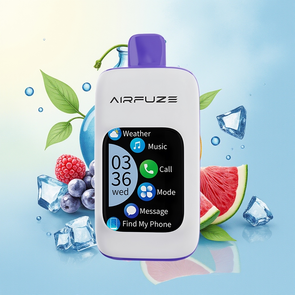 AirFuze Smart 30000 Puhangut Kõrgendatud Nikotiin (5%) Sinine Vaarika-Jää