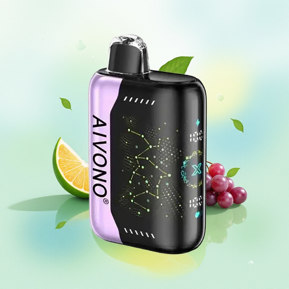 Aivono Aim Boom 25000 Puffs 28ml 650mAh 1.2ohm Roheline Õun Viinamarja