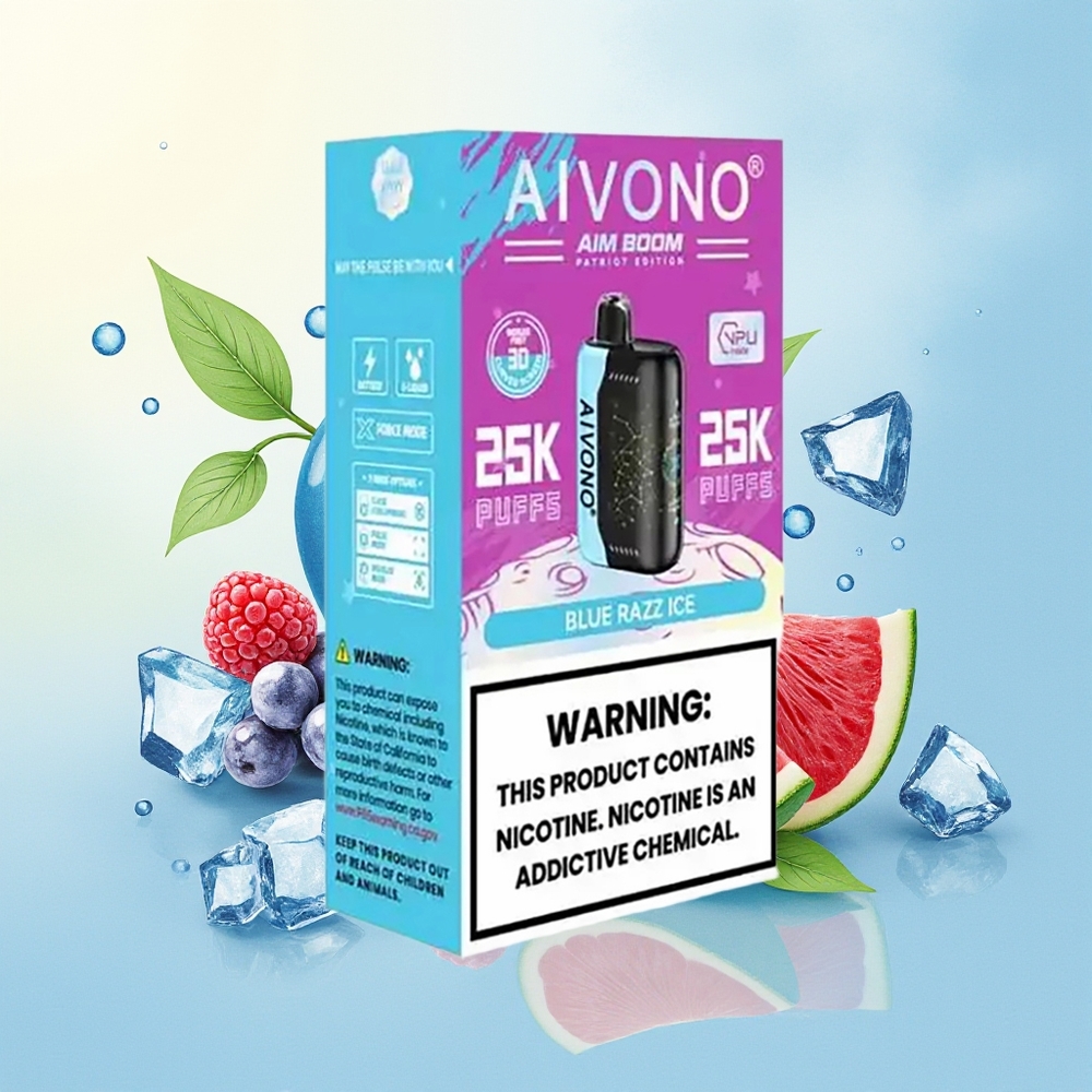 Aivono Aim Boom 25000 Puffs 28ml 650mAh Sinine Sõstar-Jää