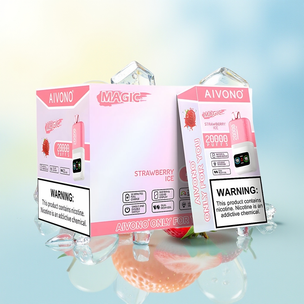 Aivono Aim Magic 20000 Pruuki 0% 2% 3% 5% Nikotiini 26ml E-vedelik Maasikajää