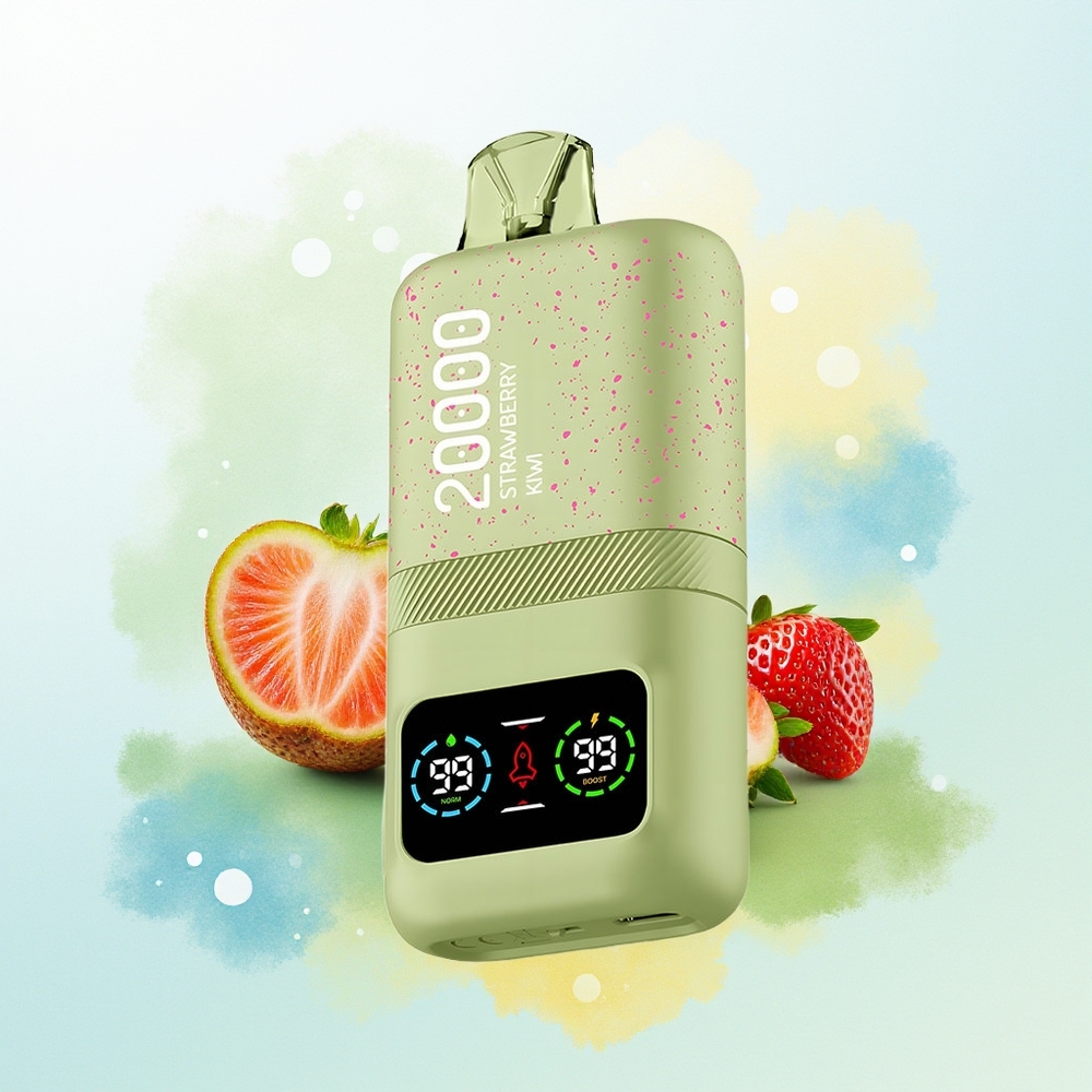 Aivono Aim Magic 20000 Puhu 0% 2% 3% 5% Nikotiini 26ml E-vedelik Topeltvõrkpooled LCD Ekraan Type-C Laaditav 600mAh Patarei Maasika-Kiivi
