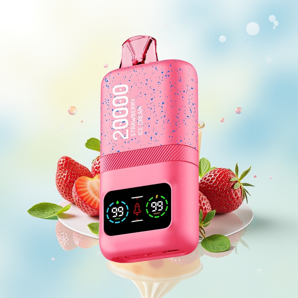Aivono Aim Magic 20000 Puhu Dual Mesh LCD Type-C Maasikajäätis