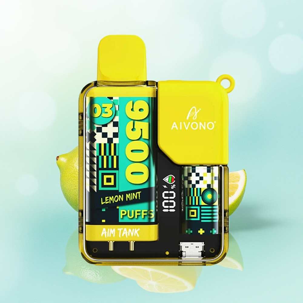 Aivono AIM-TANK 9500 Puhu 18ml 650mAh LCD Sidrunimünt