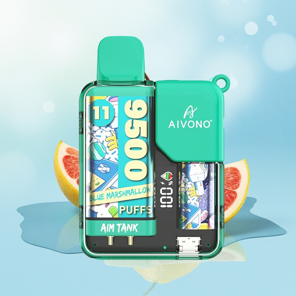 Aivono Aim-Tank 9500 Suts 18ml 650mAh LCD 1.2ohm Mesh Sinine Vahukommi