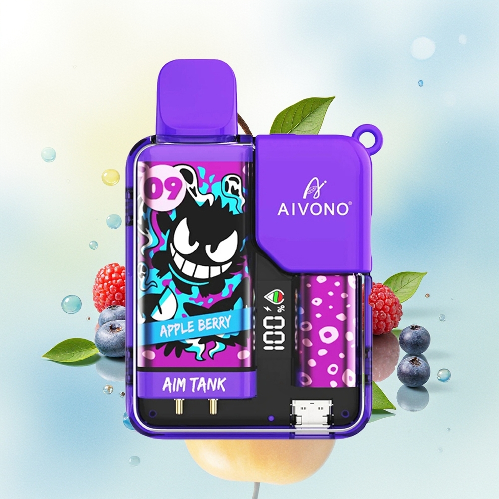 Aivono Aim Tank 9500 Suutmat LCD 18ml Õun-Marjad
