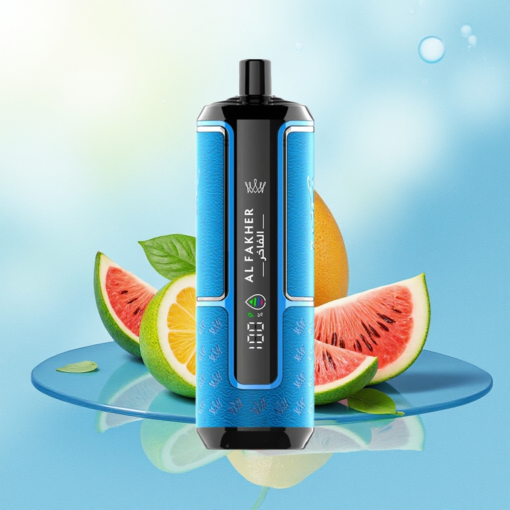 Al Fakher Crown Bar 15K Hypermax Ühekordne Vape Komplekt Sinine Ookean