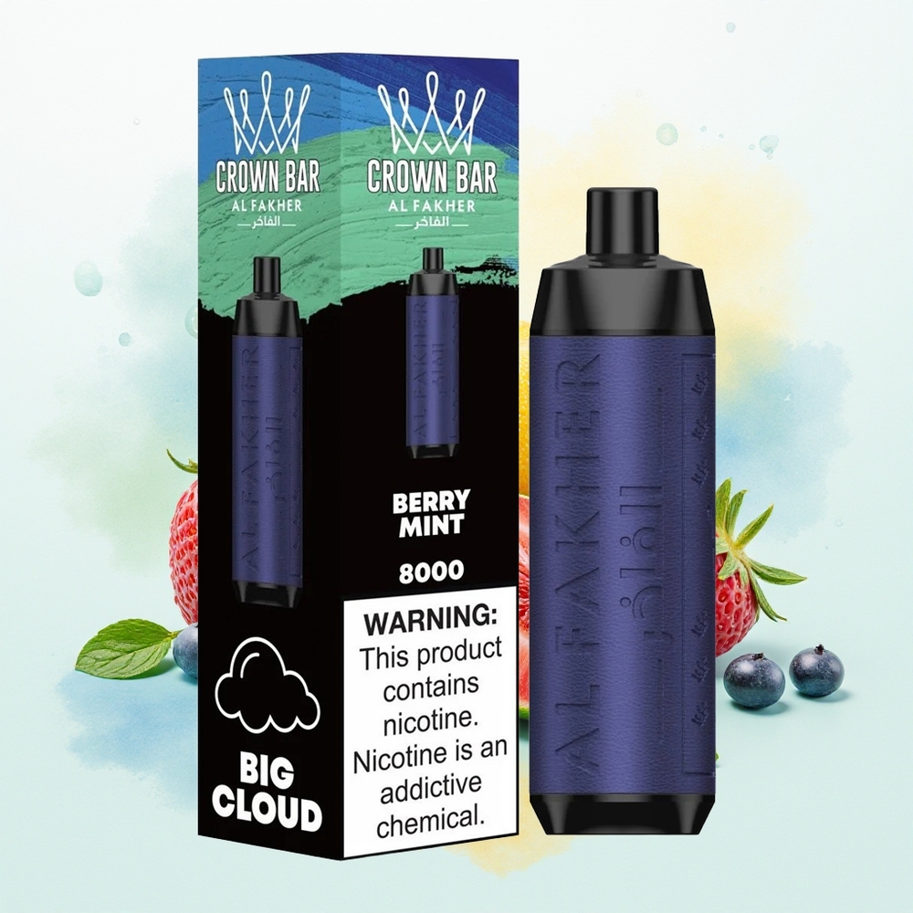 Al Fakher Crown Bar 8000 Suitsu Crystal Disposabel Vape MarjaMent