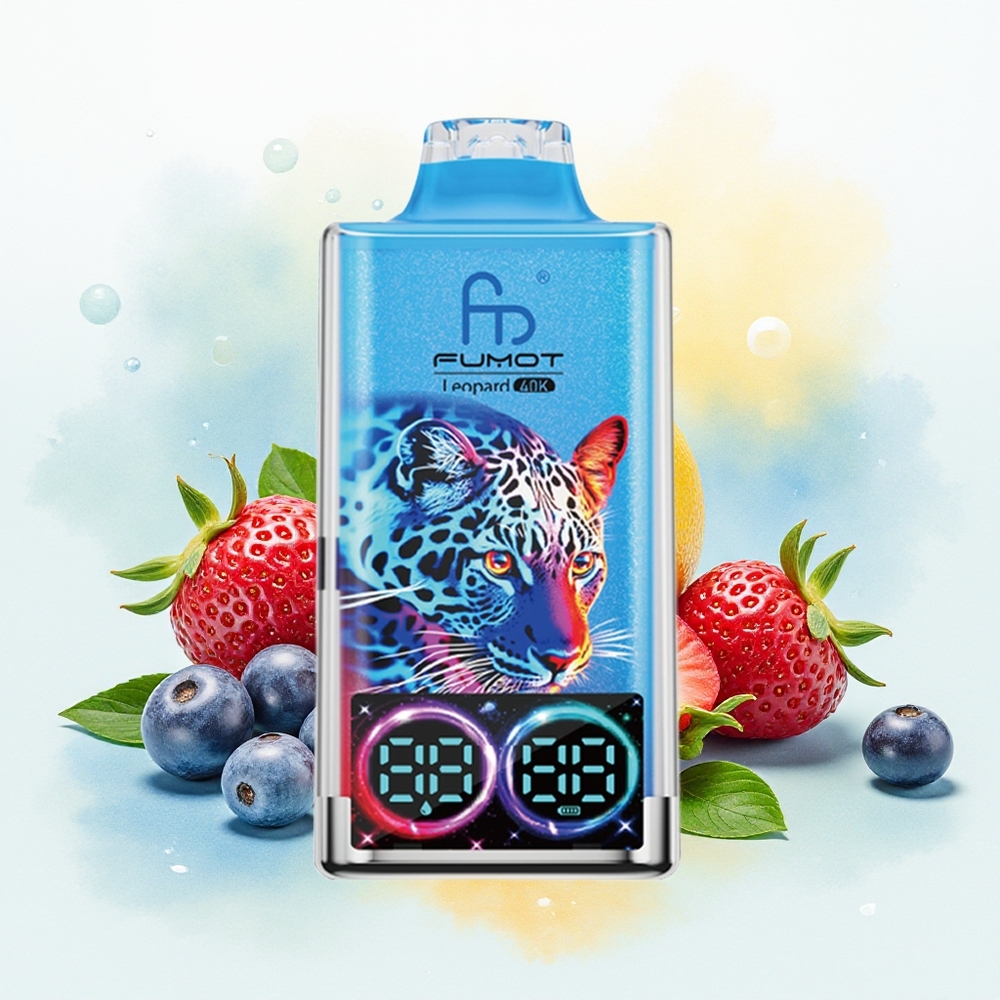 Fumot Leopard 40K Suud Dual Mesh 700mAh Type-C Digitaalne 0%/2%/3%/5% Nikotiin Segatud Marjad