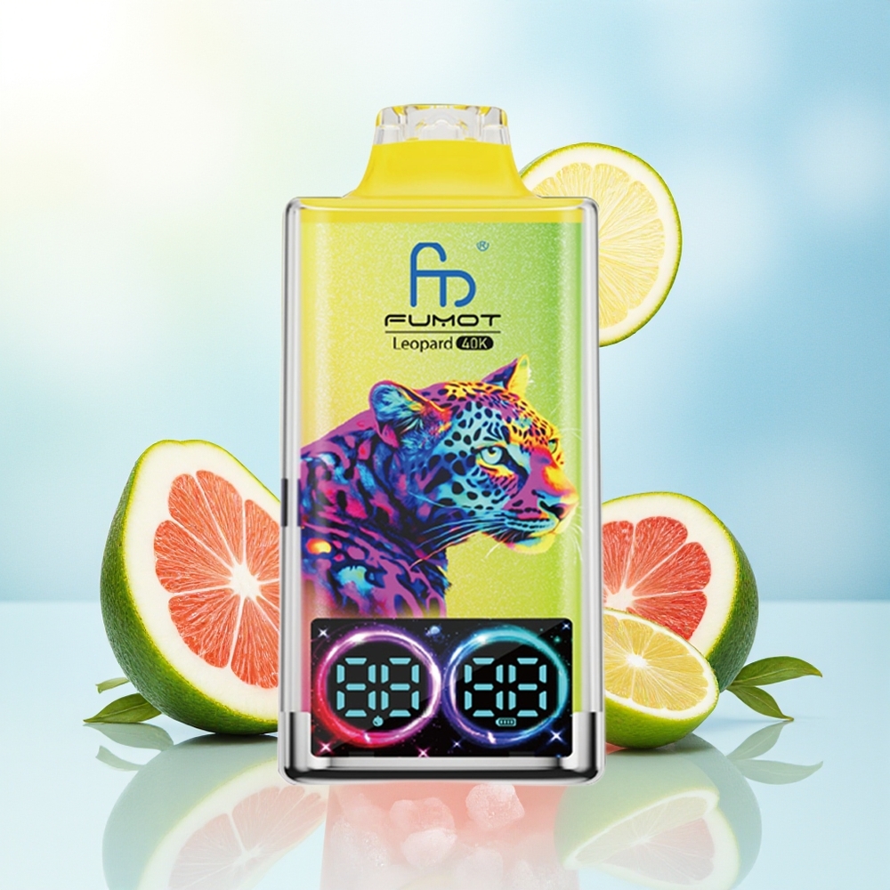 Fumot Leopard 40K Suud Dual Mesh 700mAh Type-C Digitaalne Roosa Sidrunimahl