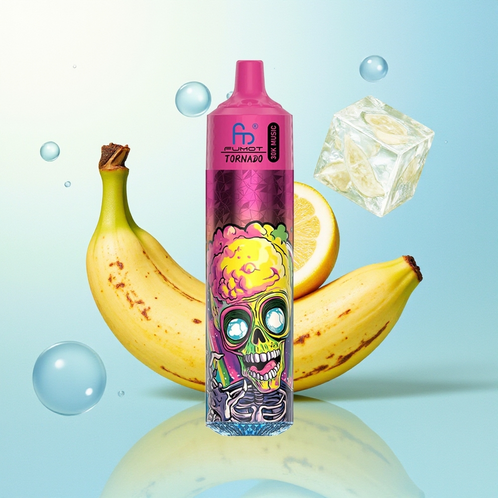Fumot Randm Tornado 30000 Suts 30mL 1.0Ohm 600mAh LED Banaani-Jää