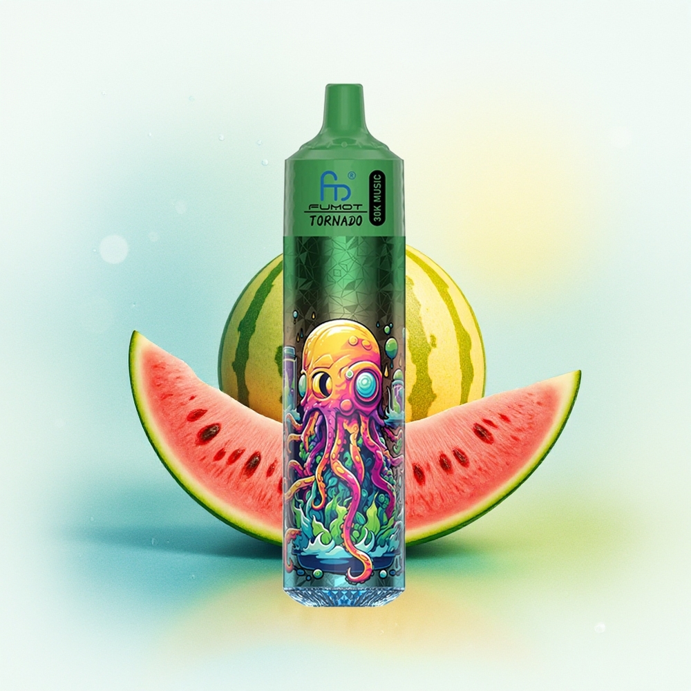 Fumot Randm Tornado 30000 Suutekestus 30mL 1.0Ohm 600mAh LED Vesinmelon Kantaalup