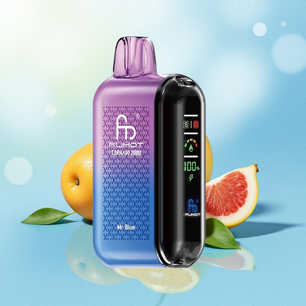 Fumot Tornado 20000 Puhang Dual Mesh 20ml Nutikuv 850mAh Õhuvool Mr Sinine