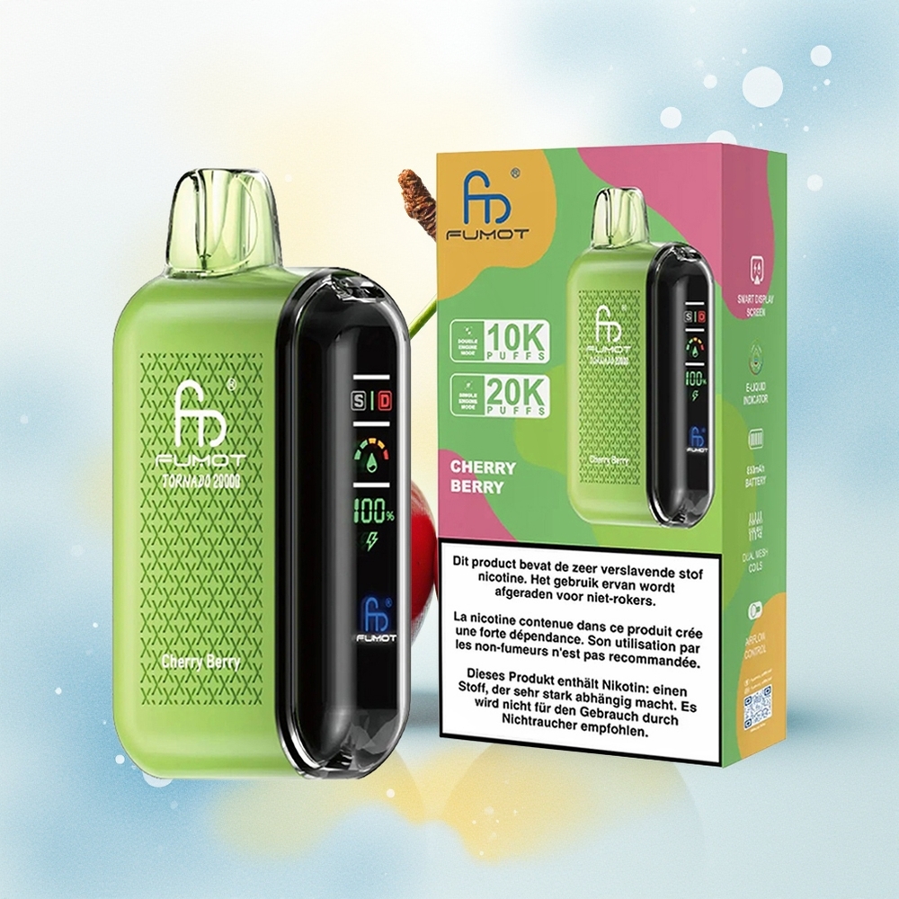 Fumot Tornado 20000 Puhangut Dual Mesh 20ml Kriidi-Mari