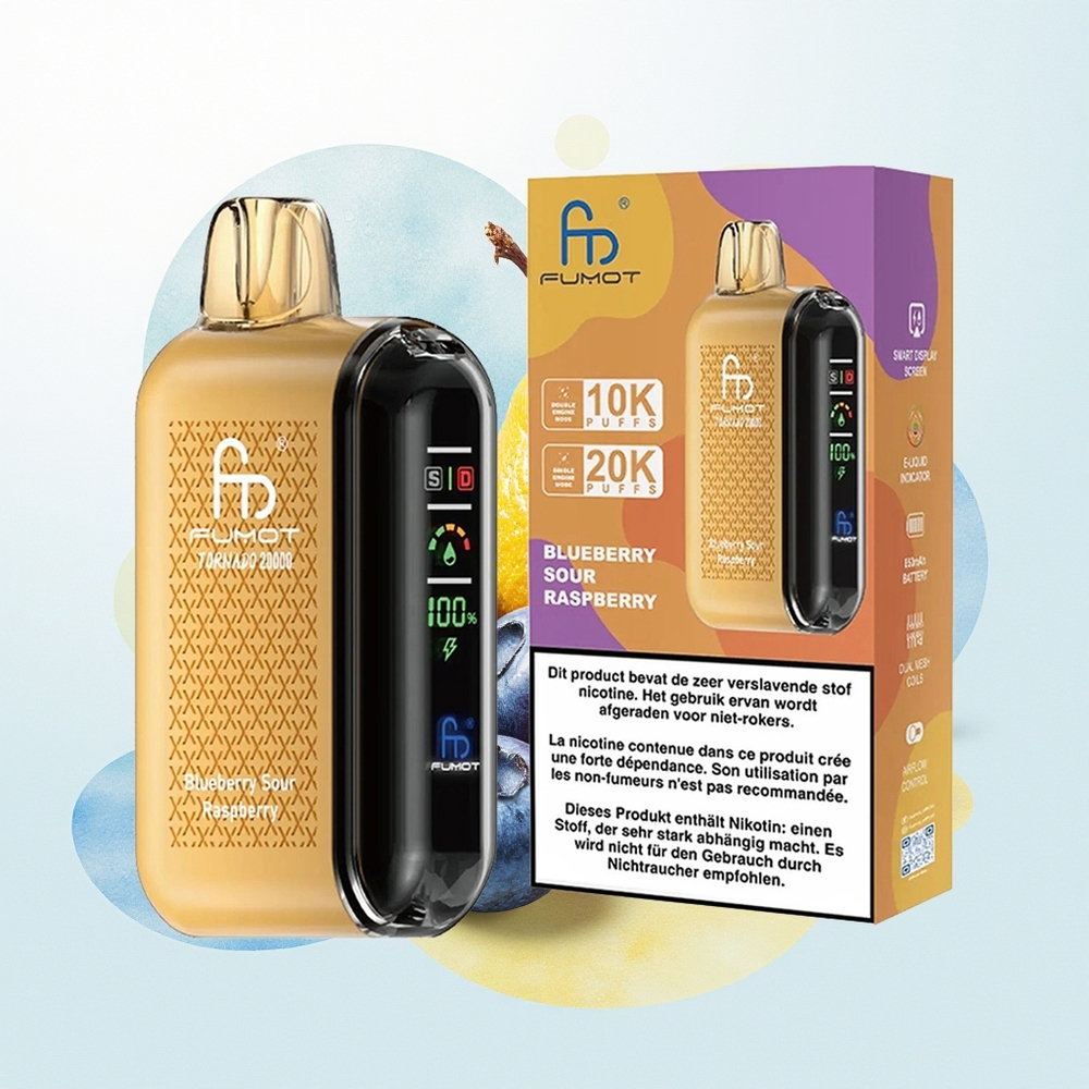 Fumot Tornado 20000 Puhangut Dual Mesh 20ml Mustik-Hapukarva