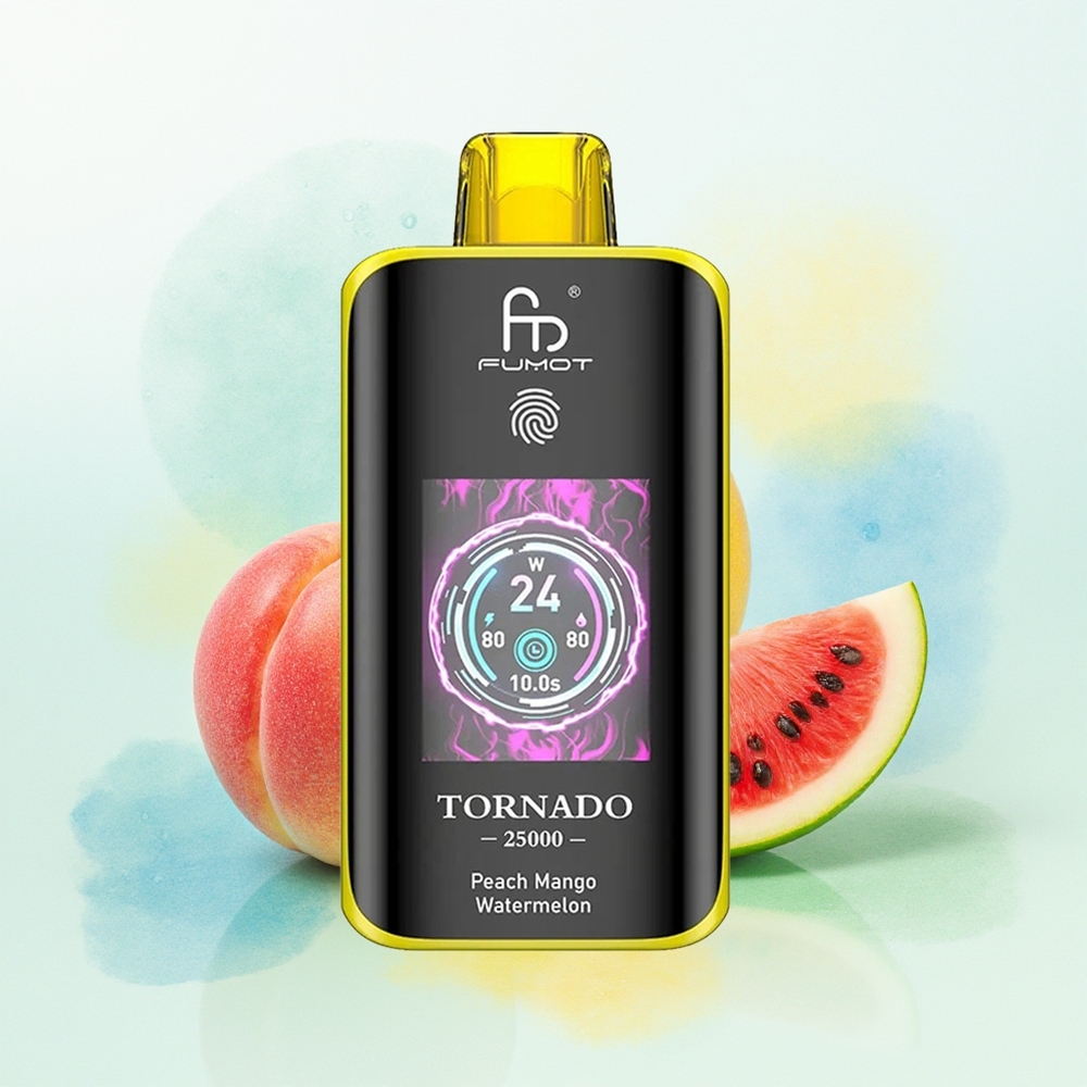 Fumot Tornado 25000 Sügavkuvar 700mAh Laaditav 20ml E-vedelik Virsik Mango-Arbuus