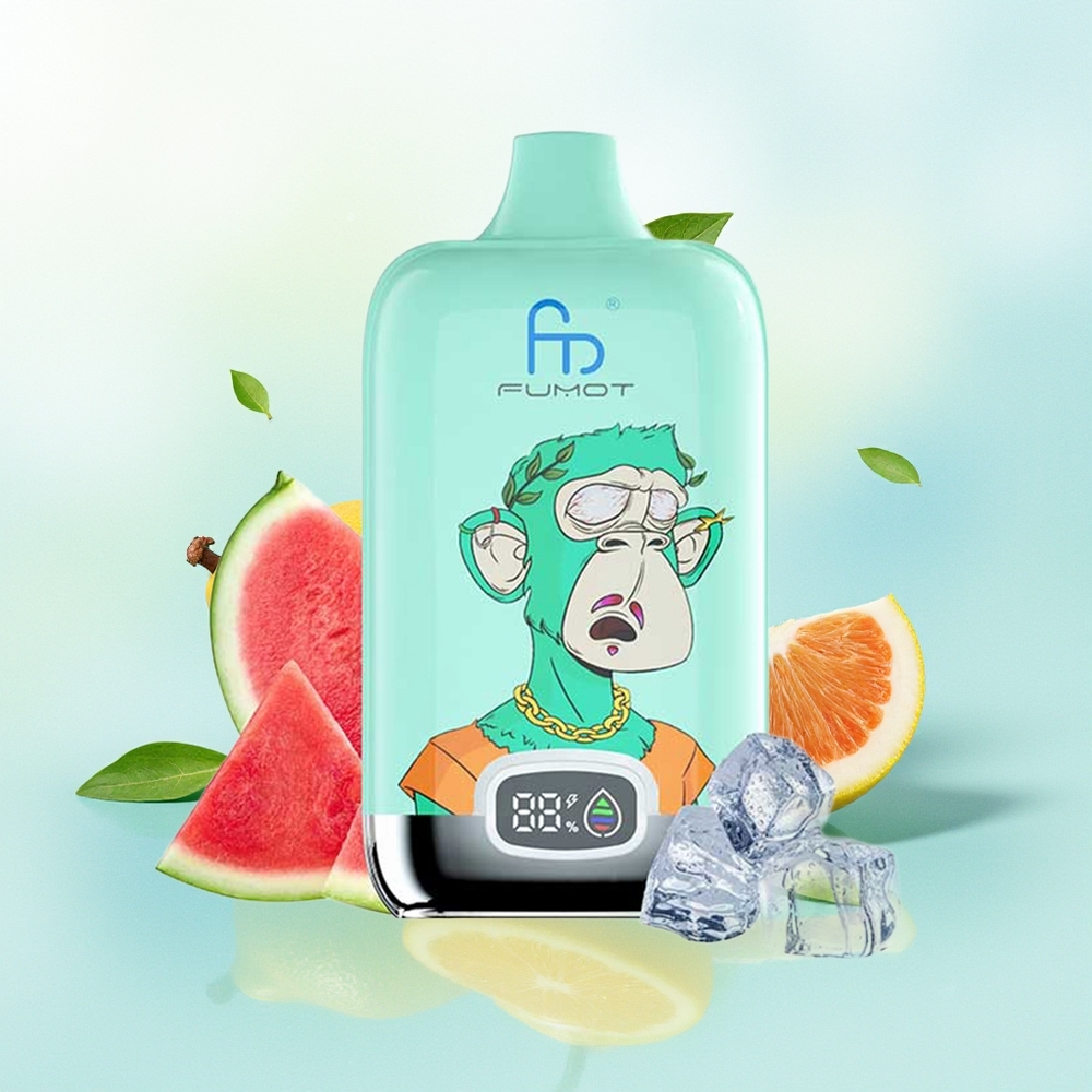 Fumot Tornado Digital Box 12000 Suuga Digitaalne Karp 20ml Mesh Mähis 550mAh Laaditav Jahe Münt