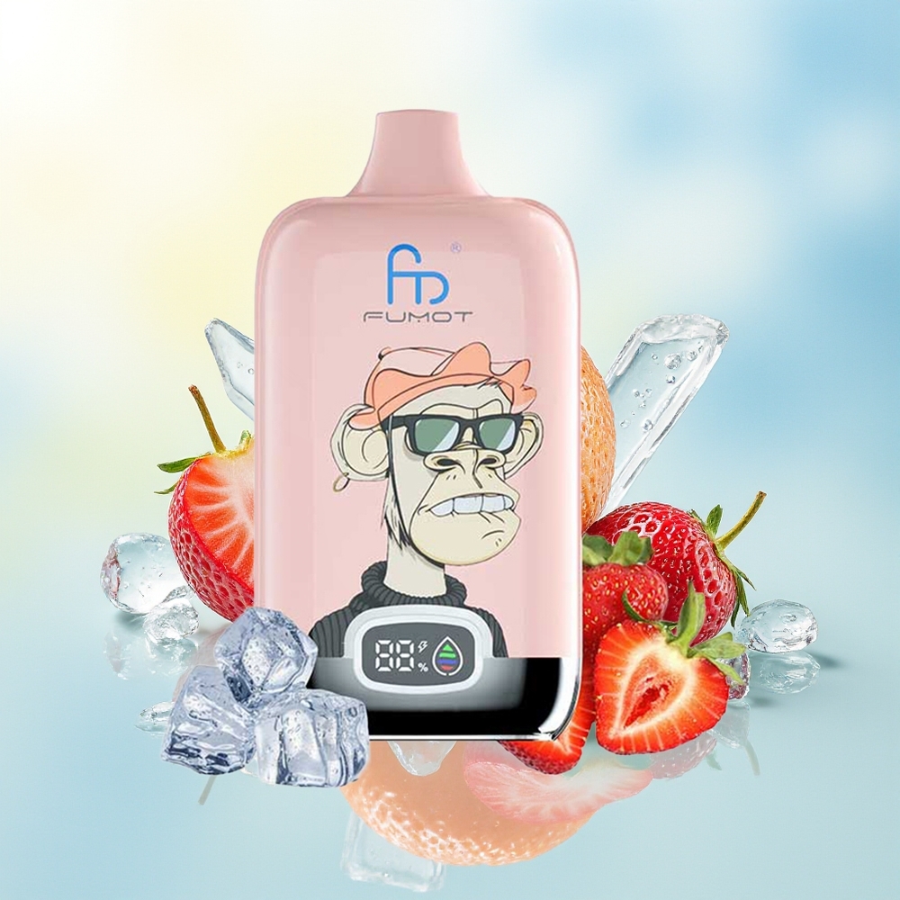 Fumot Tornado Digital Box 12000 Suut Digital Mesh 20ml Maasikajää
