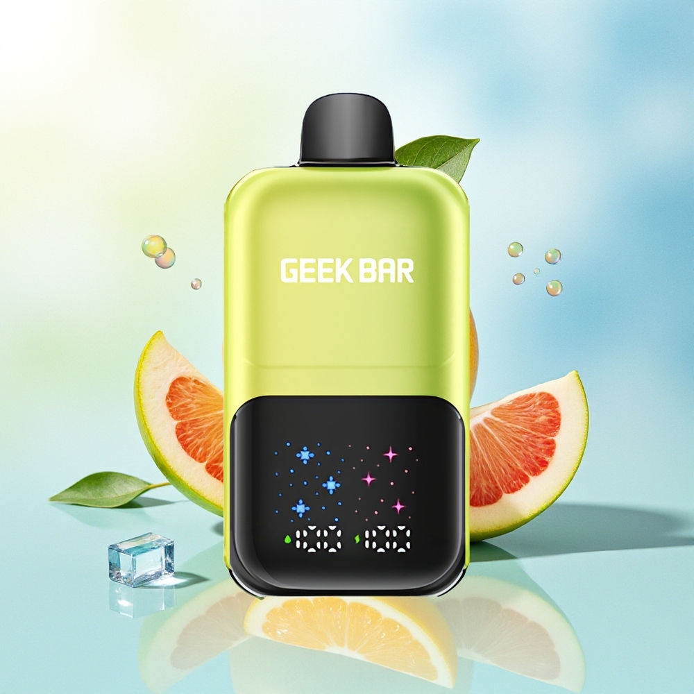 GEEK BAR 2GO 50000 SÜSTIK INTERAKTIIVNE EKRAAN 20ml KAHE PAAGIGA HAPU ÕUNA JÄÄ