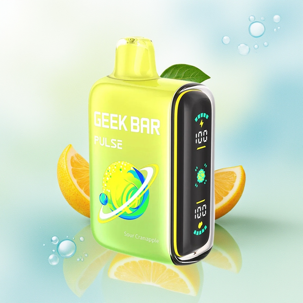 GEEK BAR Pulse 15000 Suitset 16ml 5% Nikotiini Reguleeritav Õhuvool Hapukas