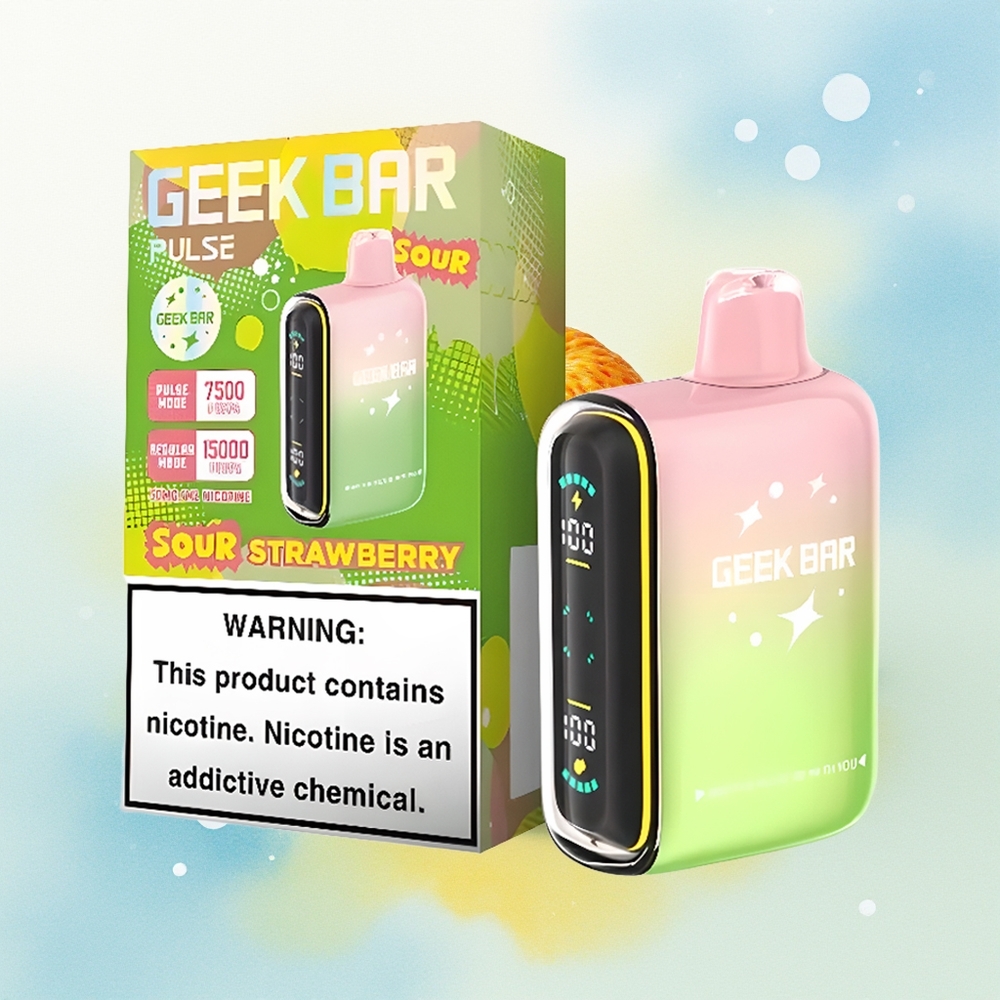 GEEK BAR Pulse 15000 Suitset 16ml 5% Nikotiini Reguleeritav Õhuvool Hapukas