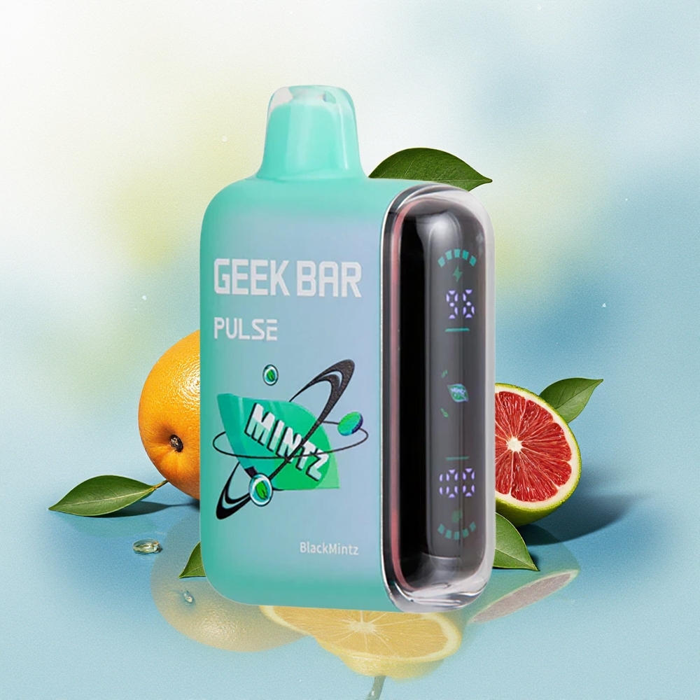 GEEK BAR Pulse 15000 Sutsud USB Type-C õhuvoolu reguleeritav 16ML 5% Nikotiin Mintz Värskendav