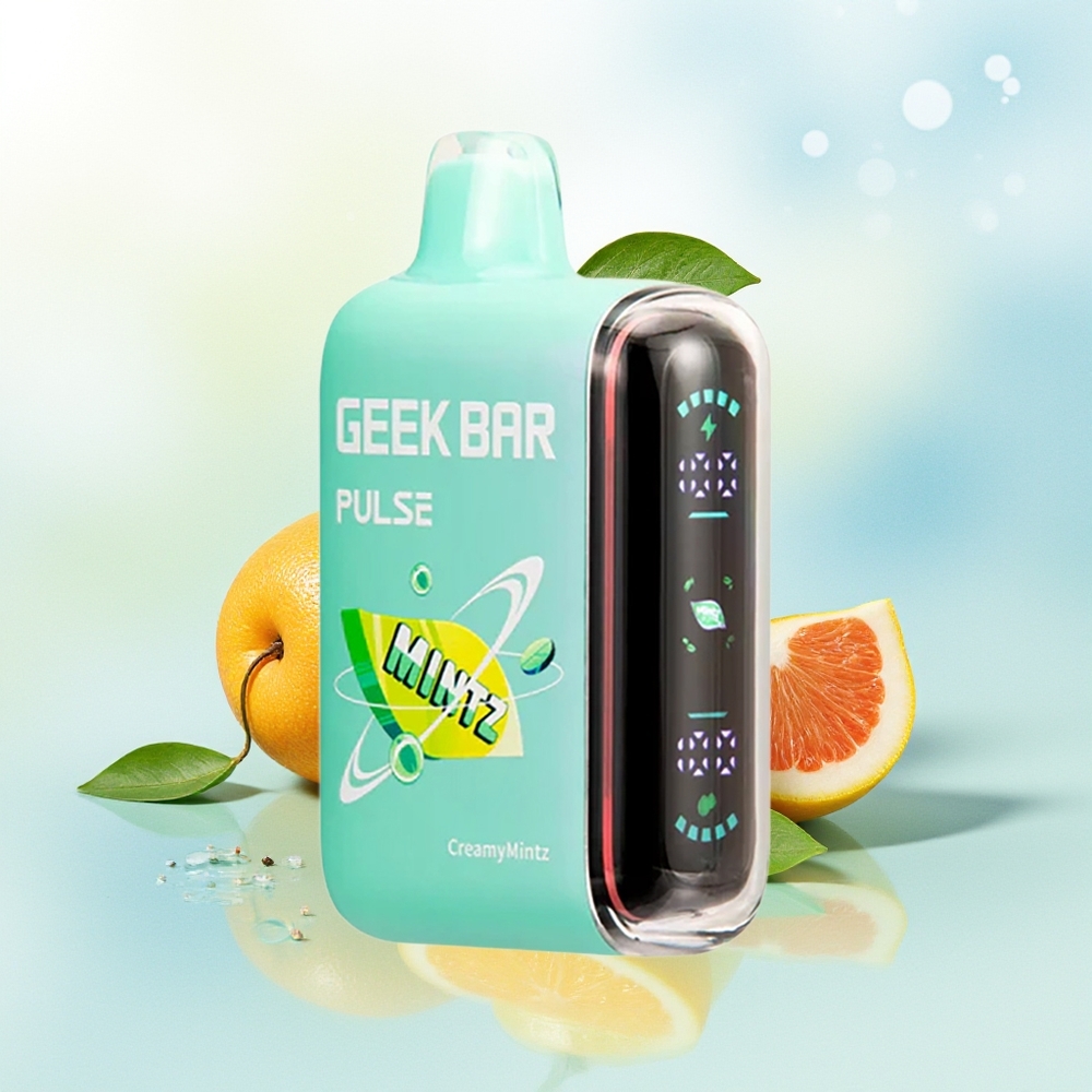 GEEK BAR Pulse 15000 Sutsud USB Type-C õhuvoolu reguleeritav 16ML 5% Nikotiin Mintz Värskendav