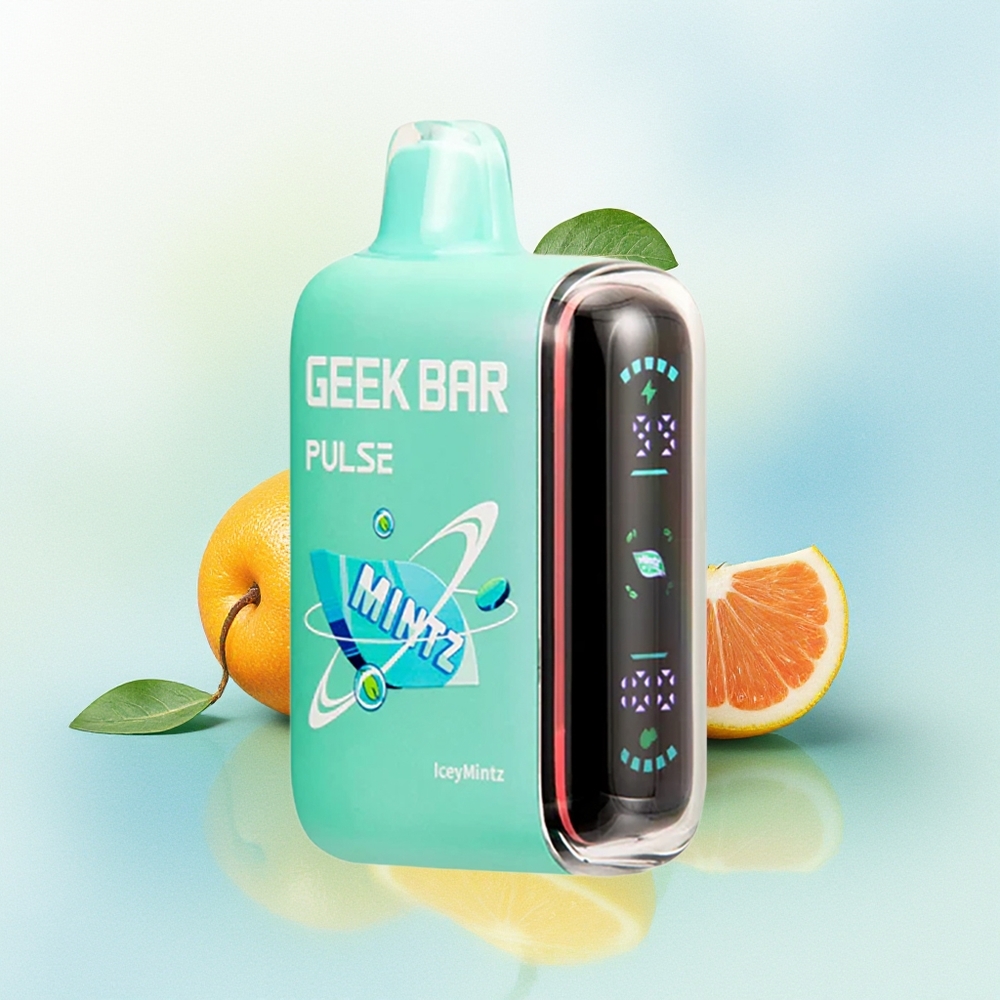GEEK BAR Pulse 15000 Sutsud USB Type-C õhuvoolu reguleeritav 16ML 5% Nikotiin Mintz Värskendav