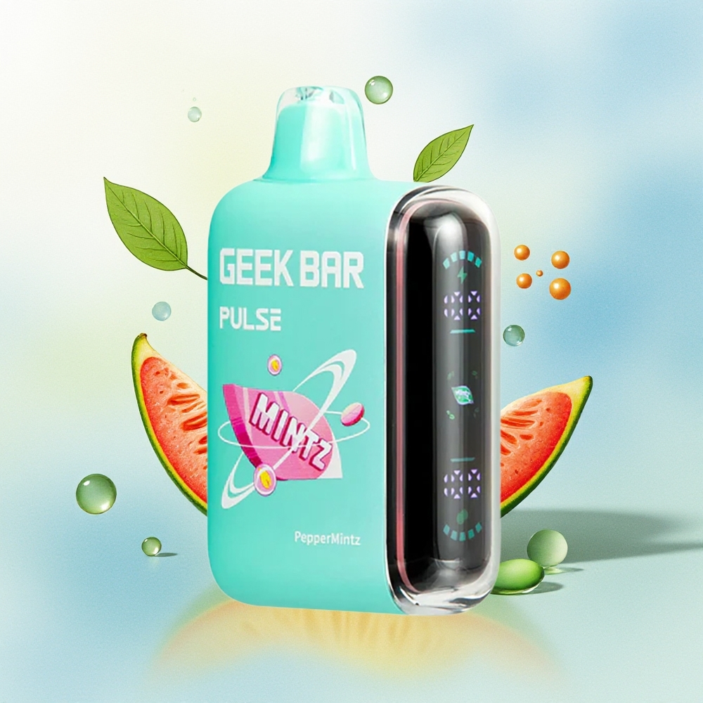 GEEK BAR Pulse 15000 Sutsud USB Type-C õhuvoolu reguleeritav 16ML 5% Nikotiin Mintz Värskendav