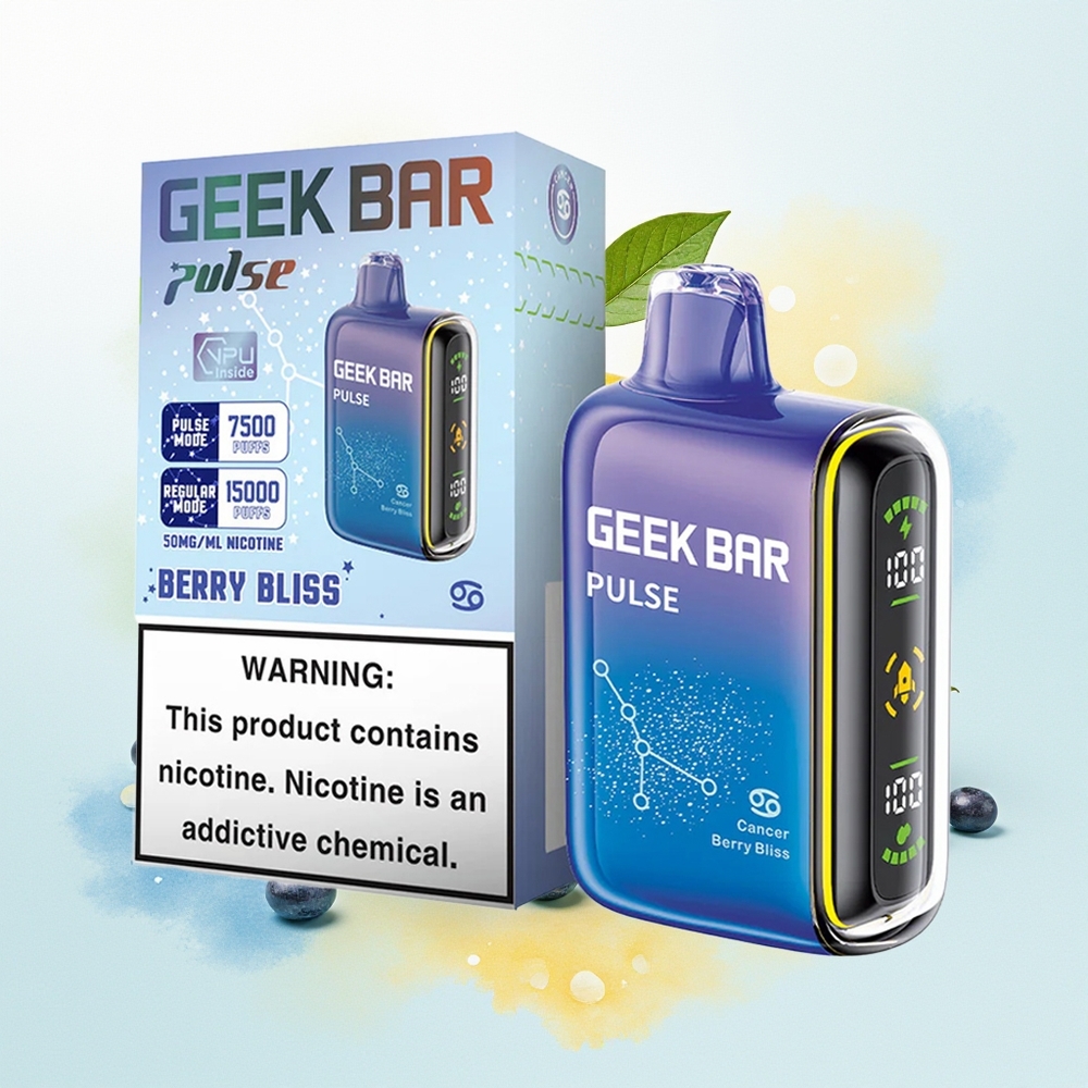 GEEK BAR Pulse 15000 Suukaudet 16ML 5% USB-C Zodiac Virmalised
