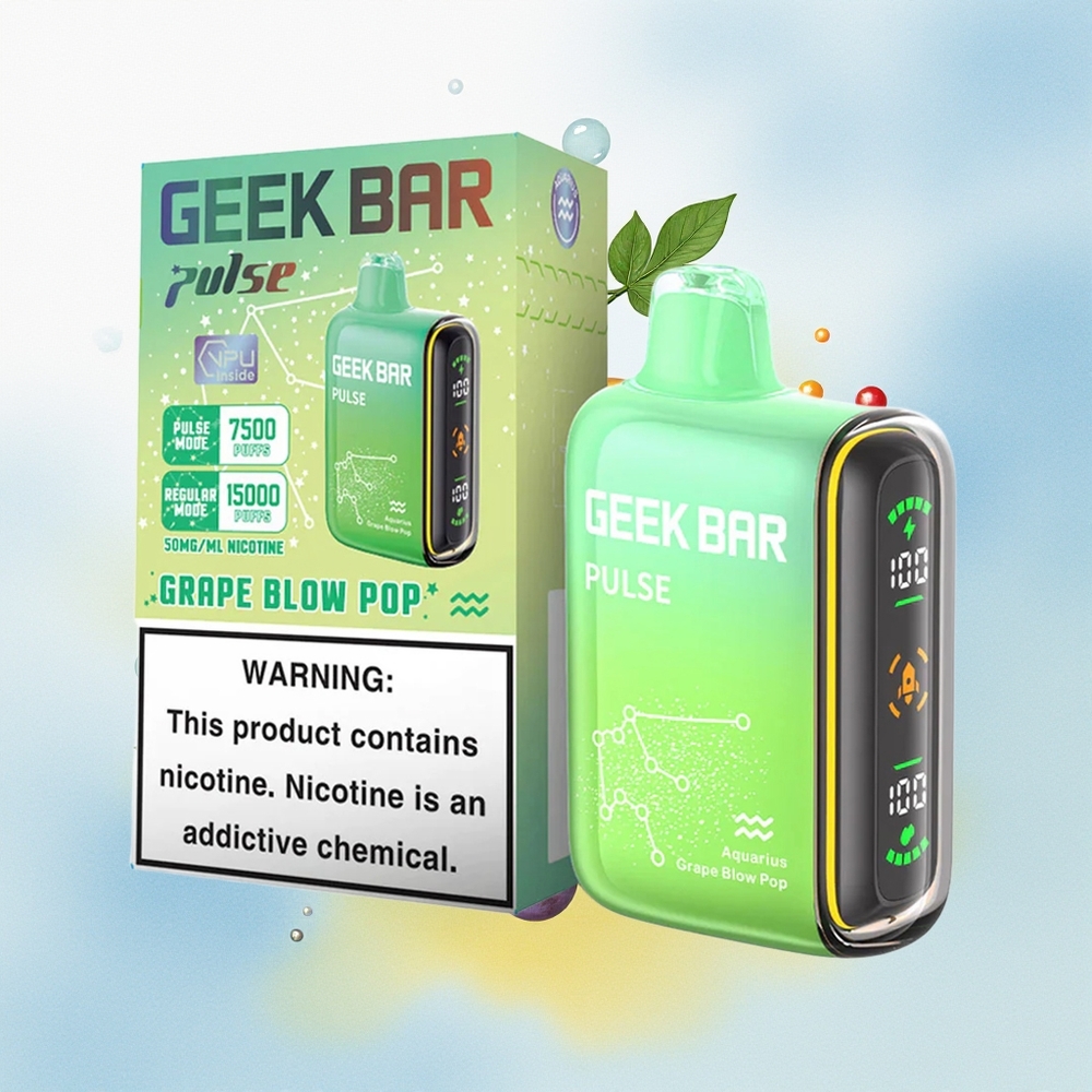 GEEK BAR Pulse 15000 Suukaudet 16ML 5% USB-C Zodiac Virmalised