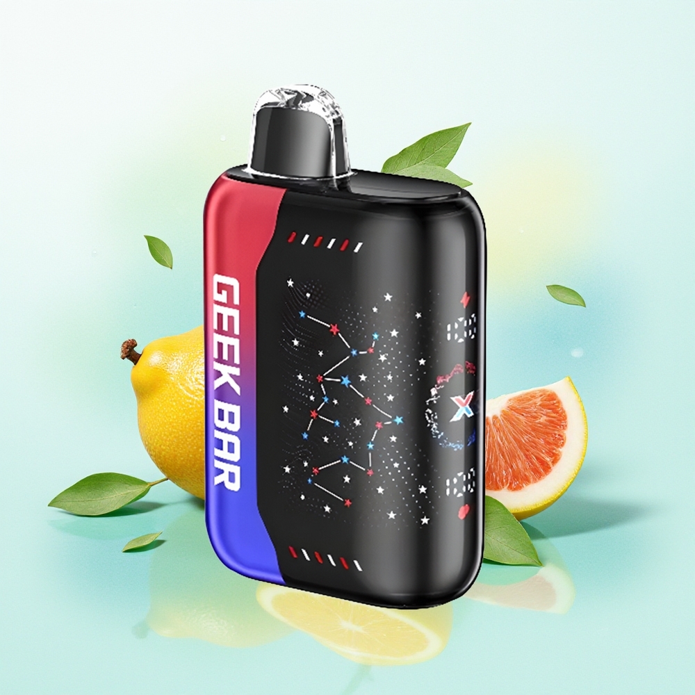 GEEK BAR Pulse X 25000 Pihu Korrapärane Režiim 15000 Pihu Pulse Režiim 18mL E-vedelik 3D Kõver Ekraan USB Type-C