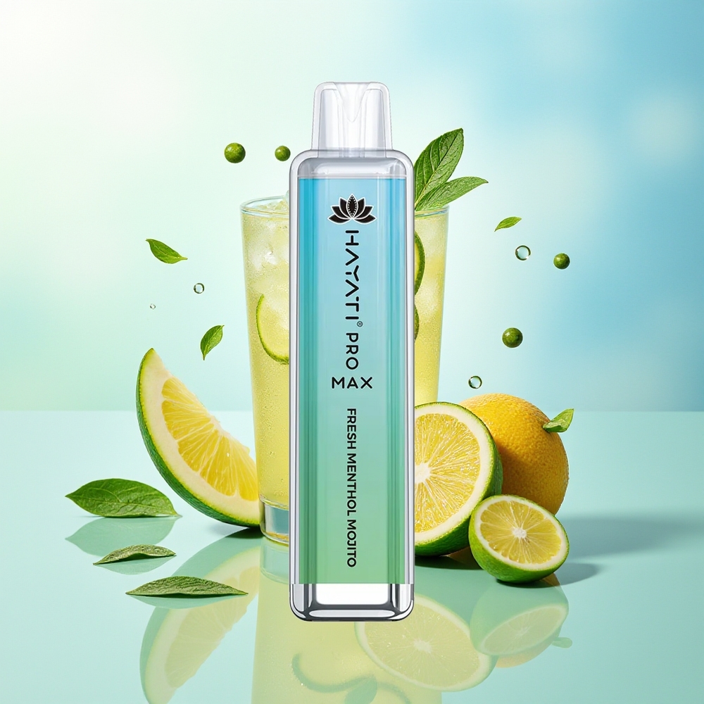 Hayati Pro Max 4000 Puffs Lahtisev Vape Värske Mündi-Mojito 2% Nikotiini 1400mAh Akuga Dual 1.1 Ohm Mesh Mähis