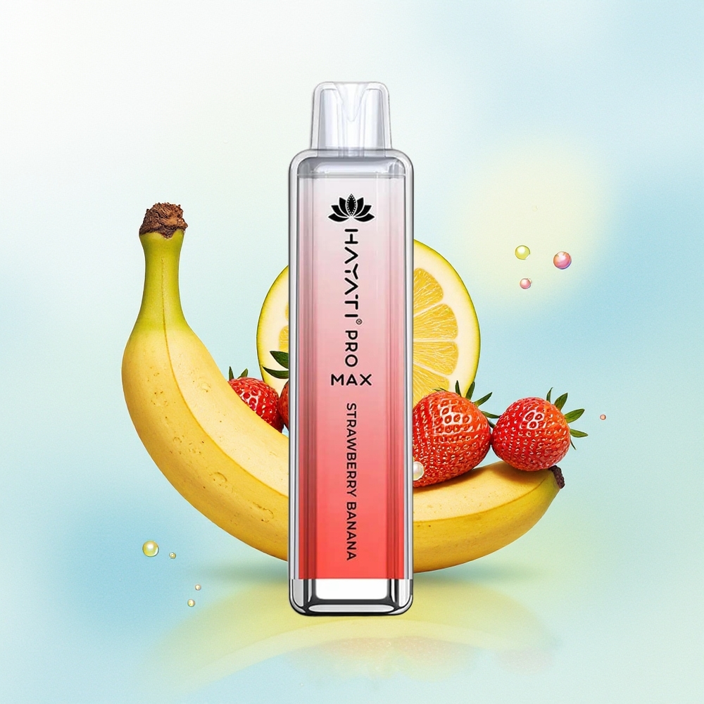 Hayati Pro Max 4000 Puffs Taastlaetav Disposabel Vape Maasikas-Banaan