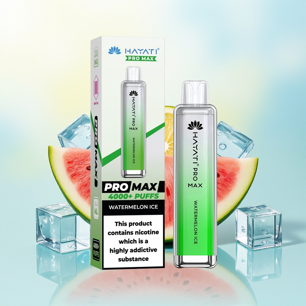 Hayati Pro Max 4000 Puhuet Disposabel Vape Vesimelonijää