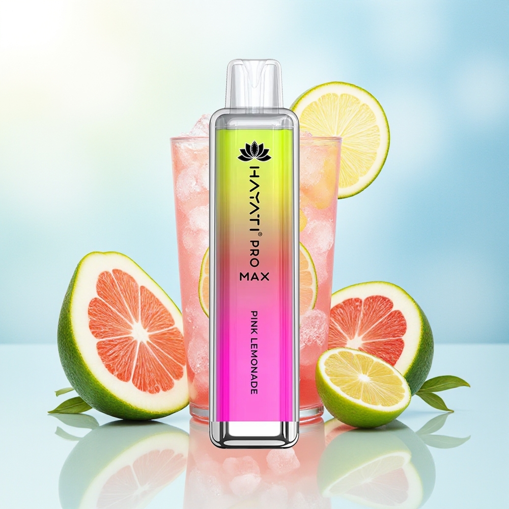 Hayati Pro Max 4000 Sūgavuste Laaditav Disposabel Vape Roosa Sidrunimahl