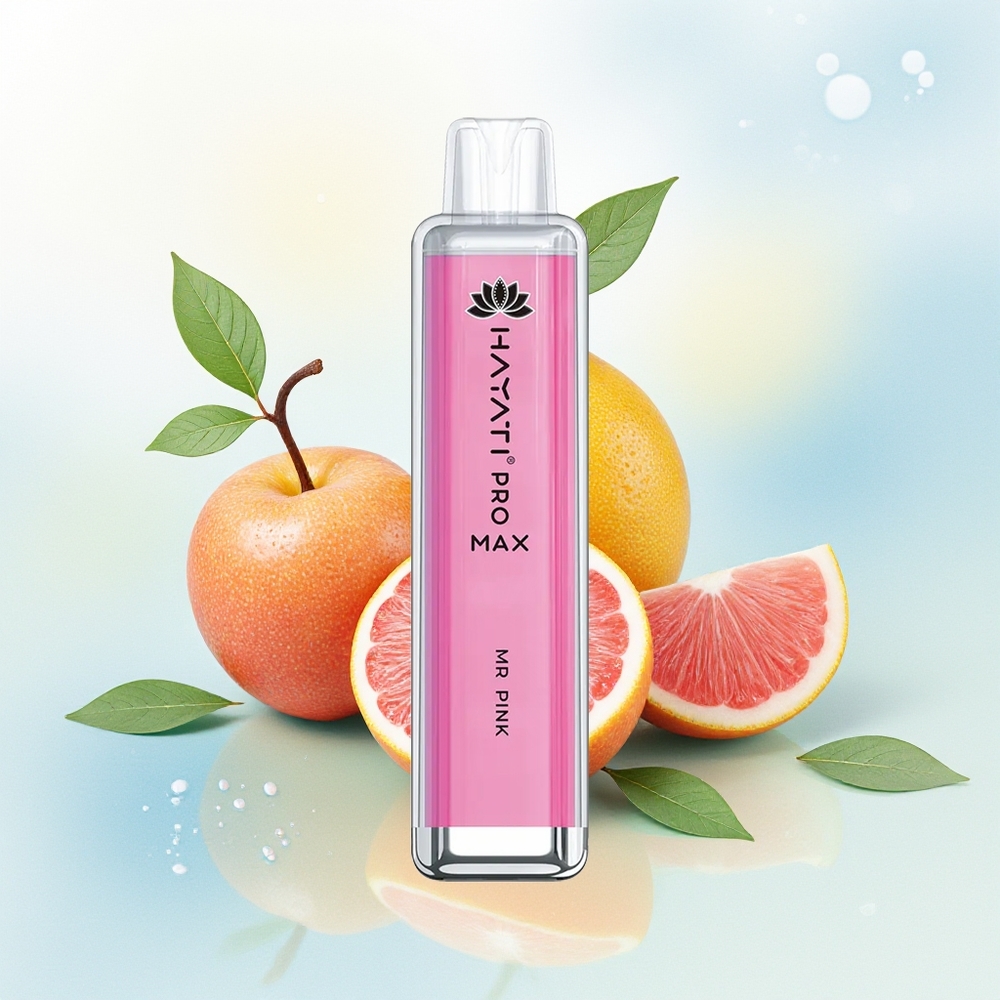 Hayati Pro Max 4000 Sõnu Lahtise Vape Hr Roosa 2% Nikotiini 1400mAh Laetav