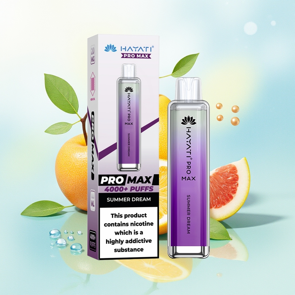 Hayati Pro Max 4000 Suitsutusega Laaditav Suvine Unistus Disposabel Vape