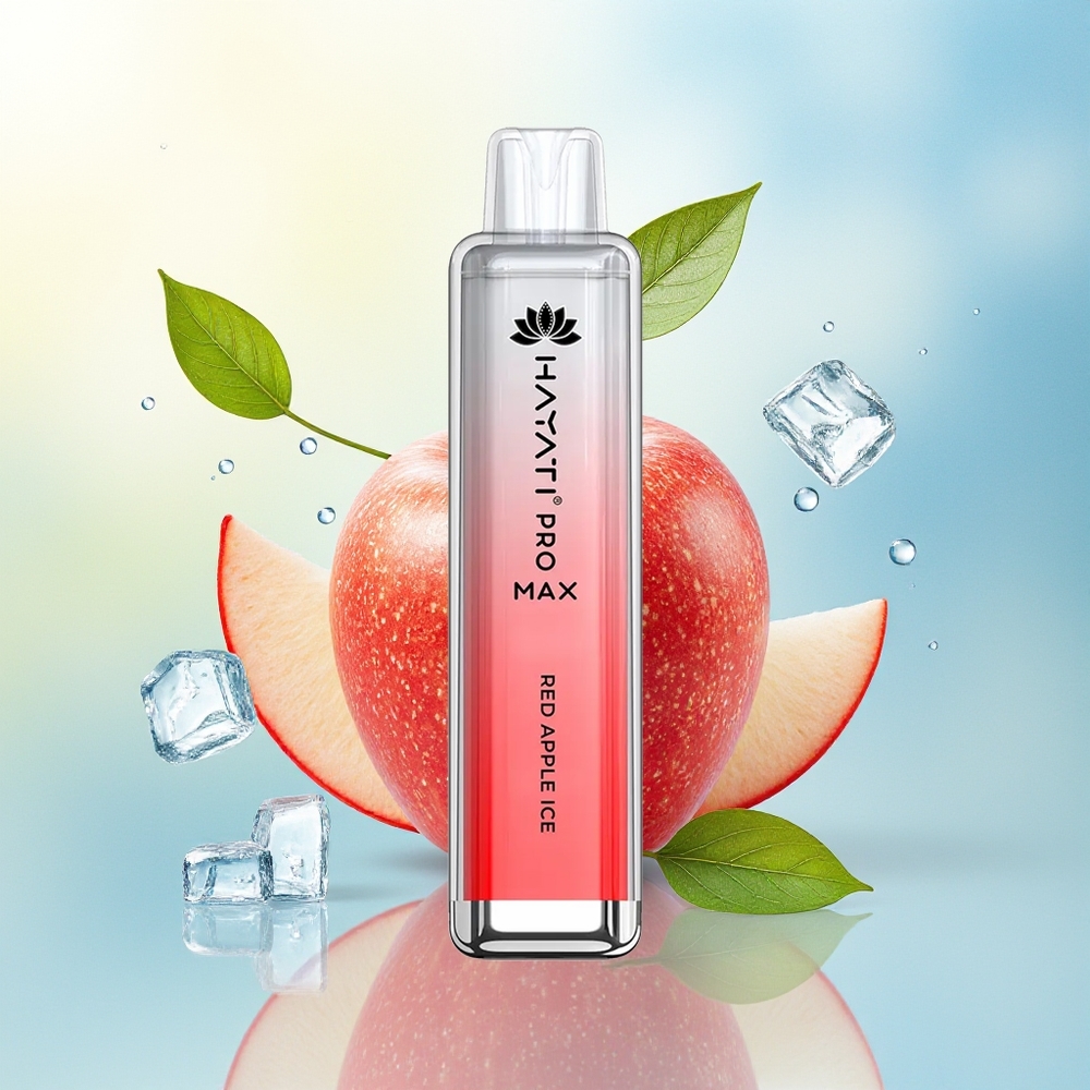 Hayati Pro Max 4000 Tõmmet 1400mAh Laetav Punane Õun-Jää