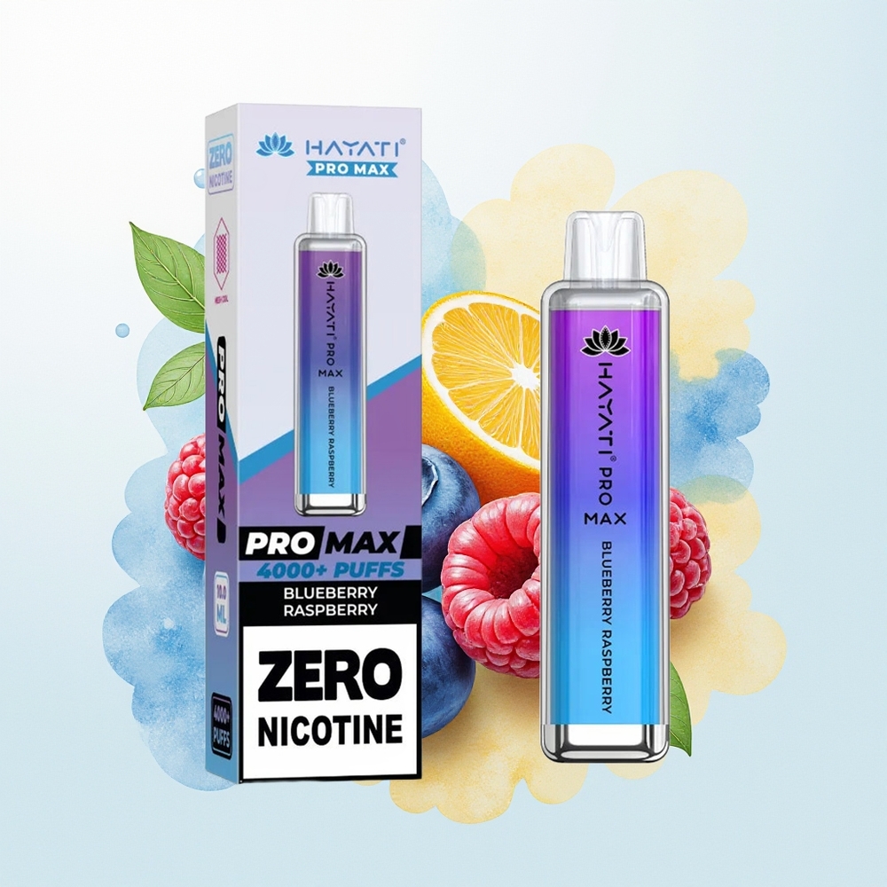 Hayati Pro Max 4000 Tõmmet Aktiveeritud 1400mAh Laetav Mustik Vaarikas